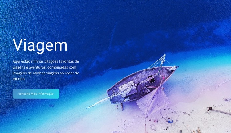 Oceano e ilhas encantadoras Construtor de sites HTML