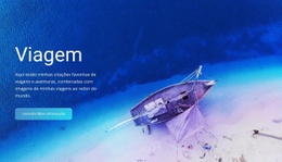 Oceano E Ilhas Encantadoras - Design Moderno Do Site