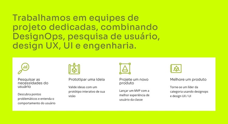 Design de interface do usuário e UX Modelo