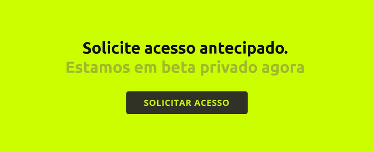 Texto e botão grande Tema WordPress