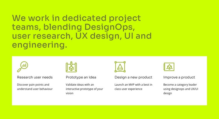 UI- och UX -design Html webbplatsbyggare