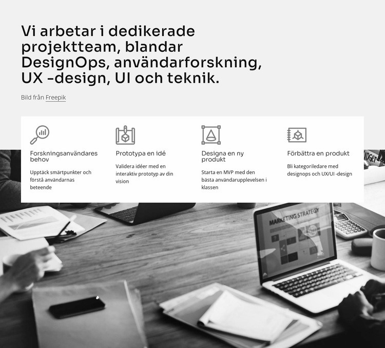 UI och teknik HTML-mall