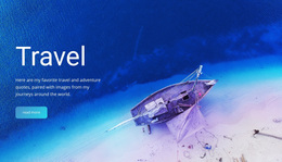 Ocean And Delightful Islands - Homepage Design