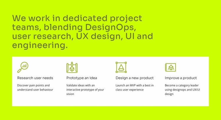 UI and UX design Landing Page