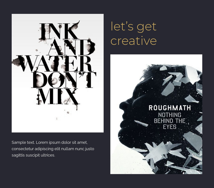 Creative design group Homepage Design