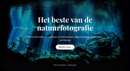 Beste Natuurfotografie - HTML-Paginasjabloon