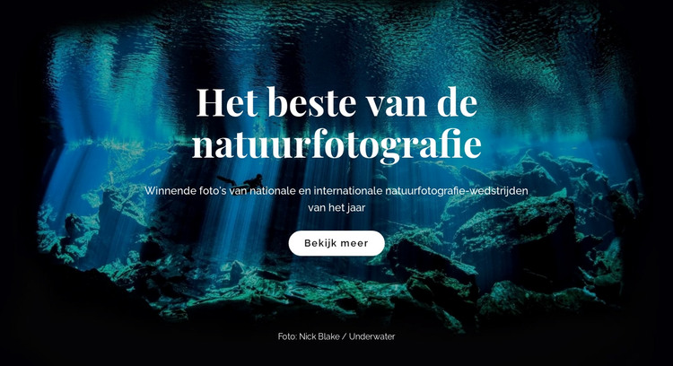 Beste natuurfotografie HTML-sjabloon