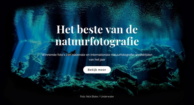 Beste natuurfotografie HTML5-sjabloon