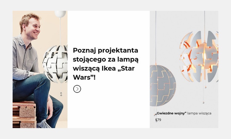 Lampa Gwiazdy Śmierci Szablon HTML