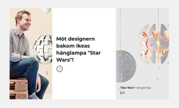 Gratis Designmall För Death Star Lampa