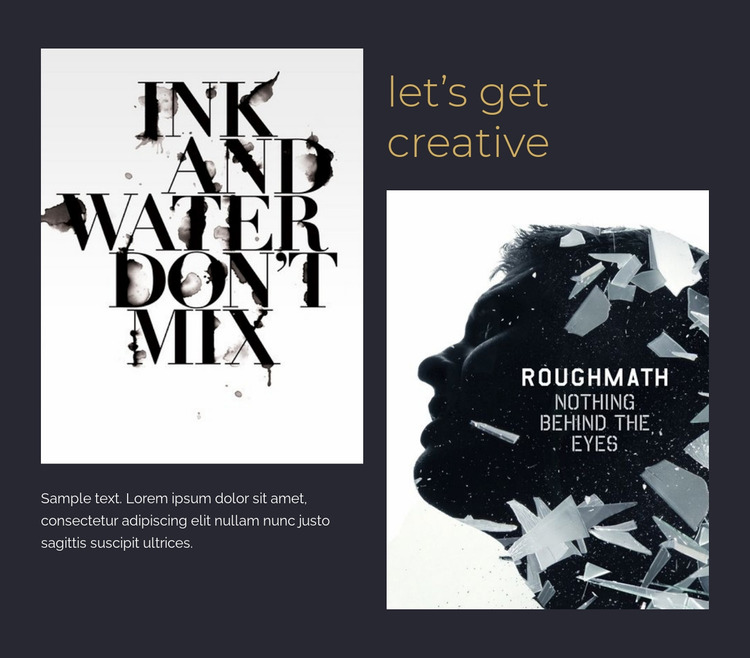 Creative design group Website Mockup