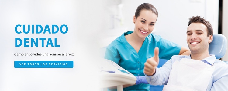 Servicios dentales de calidad Plantilla de sitio web