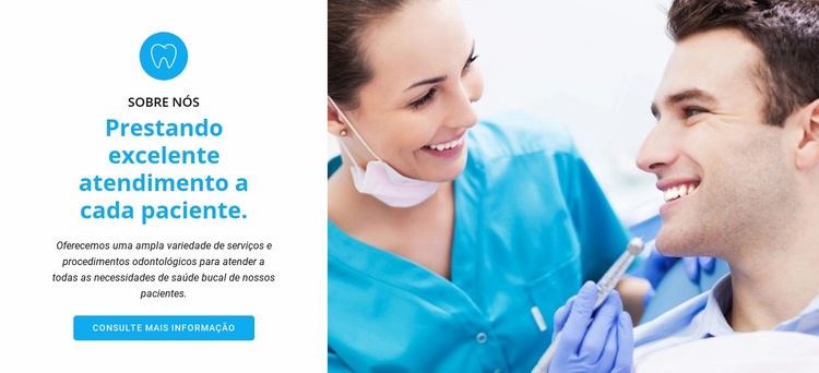 Especialistas em cuidados dentários Modelo HTML5