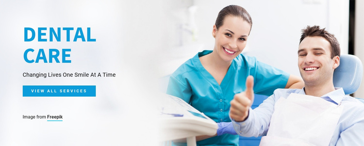 Quality dental services Website Design