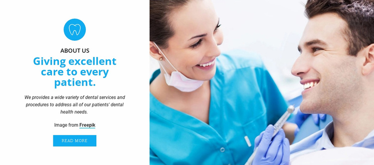 Dental care specialists Website Template