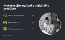 Prototyp Myšlenky Digitálního Produktu – Šablona Návrhu Webu