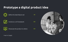 Prototype A Digital Product Idea Free CSS Website Template