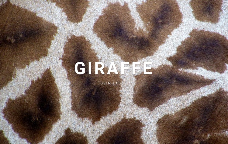  Giraffen Fakten HTML5-Vorlage