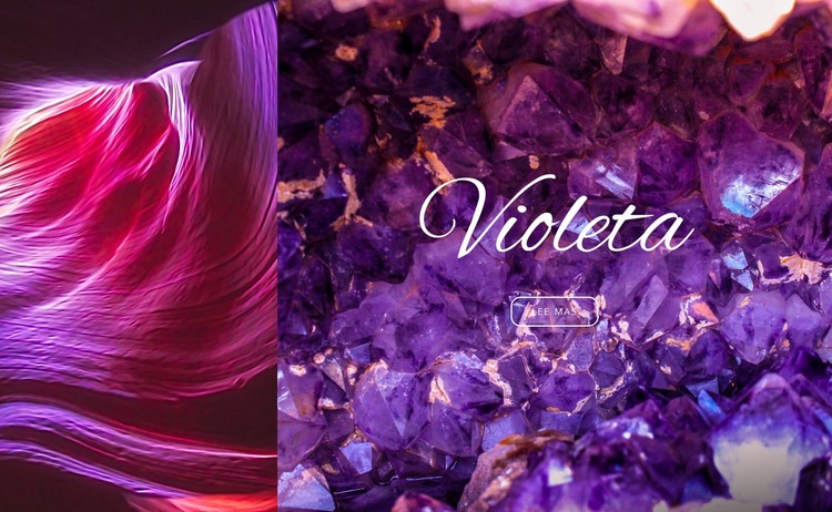 Tendencia del color violeta Maqueta de sitio web