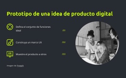 Prototipo De Una Idea De Producto Digital: Página De Destino Lista Para Usar