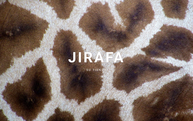  Datos de la jirafa Plantilla HTML