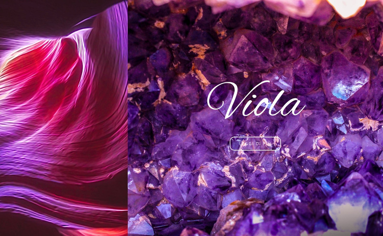 Tendenza colore viola Tema WordPress