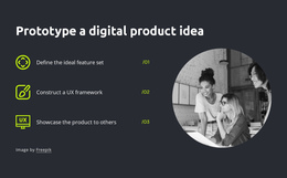 Prototype A Digital Product Idea - Easy-To-Use One Page Template