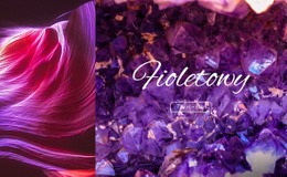 Bezpłatny Projekt Strony Internetowej Dla Trend Koloru Fioletowego