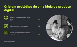 Crie Um Protótipo De Uma Ideia De Produto Digital - Página De Destino Pronta Para Uso