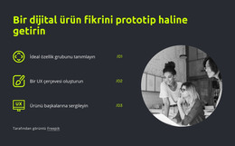 Bir Dijital Ürün Fikrini Prototipleyin HTML Şablonu