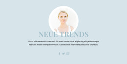 Trends In Der Schönheitsbranche – Professionelle Website-Vorlage