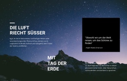 Die Schönheit Des Sternenhimmels Landing Pages