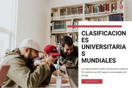 Rankings Universitarios Mundiales - Free HTML Website Builder