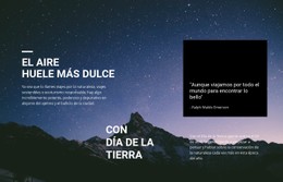 La Belleza Del Cielo Estrellado Plantilla De Diseño CSS