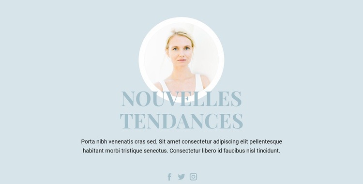 Tendances de l'industrie de la beauté Modèle