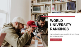 World University Rankings - Bootstrap Template