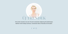 Szépségipari Trendek - Gyönyörű Weboldal Dizájn