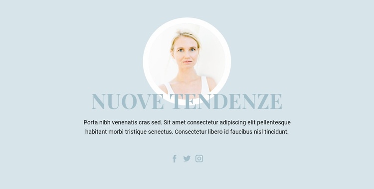 Tendenze del settore della bellezza Mockup del sito web