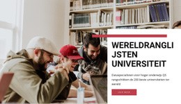 Wereldranglijst Van Universiteiten - HTML-Paginasjabloon
