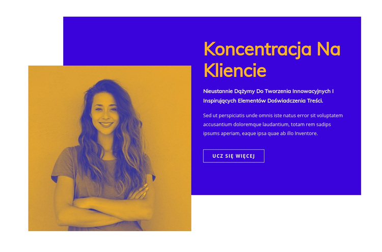 Orientacja na klienta Motyw WordPress