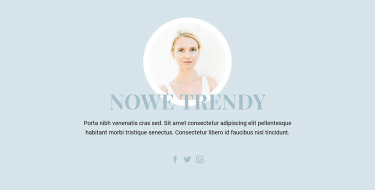 Trendy w branży kosmetycznej Szablon HTML