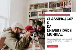 Rankings Universitários Mundiais - Free HTML Website Builder