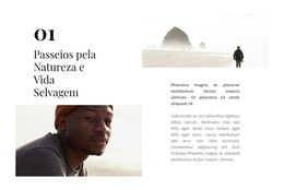 A Vida É Cheia De Aventura - Modelo De Site Gratuito