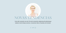 Modelo De Site Para Tendências Da Indústria De Beleza