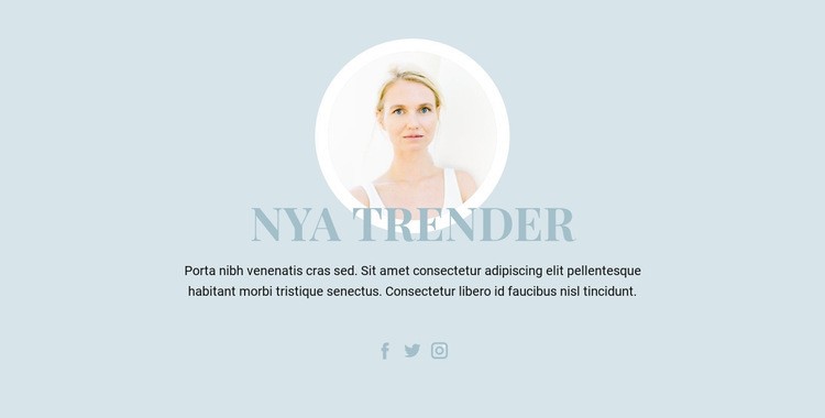 Skönhetsindustrins trender Webbplats mall