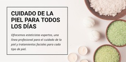 Impresionante Diseño Web Para Cuidado De La Piel Para Todos Los Días