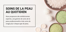 Superbe Conception Web Pour Soins De La Peau Au Quotidien