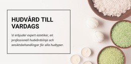 Hudvård Till Vardags - Webbplatsmall Gratis Nedladdning