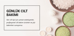 Günlük Cilt Bakımı - Açılış Sayfasını Sürükleyip Bırakın