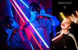 Neon Kulübü Ve Eğlence Renk Şemaları